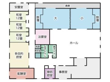 みくらや西ホール図
